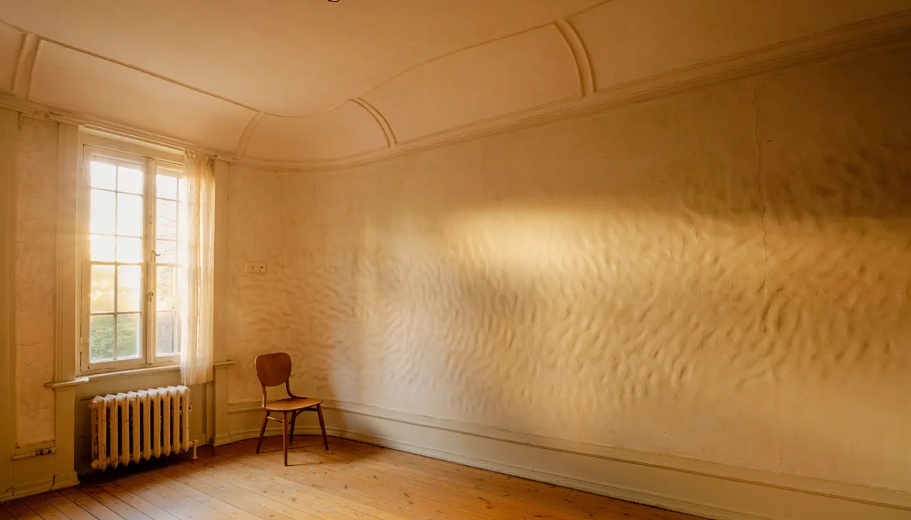 Original plaster walls and ceiling in an older Clearwater, FL home